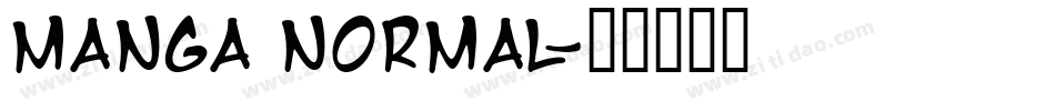 Manga Normal字体转换